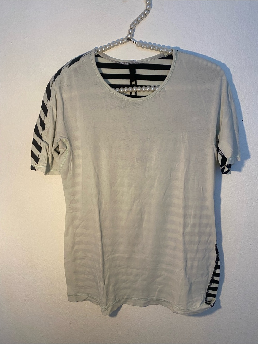 Lululemon women’s size small striped short sleeve shirt